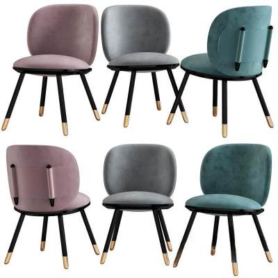 北欧布艺单人休闲椅-11